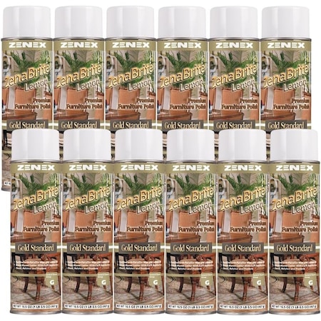 Zenex ZenaBrite Lemon Furniture Polish net 16.5 oz., 12PK 494725